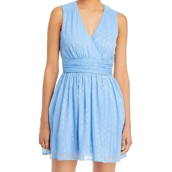 Aqua | Dresses | Aqua Womens Chiffon Sleeveless Fit Flare Dress | Poshmark